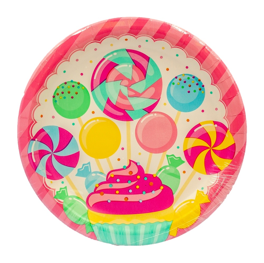 slide 1 of 1, Creative Converting Candy Bouquet Dinner Plates, 8 ct