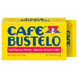 Café Bustelo Ground Coffee, Dark Roast, 6-Ounce Brick