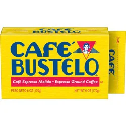 Café Bustelo Ground Coffee, Dark Roast, 6-Ounce Brick