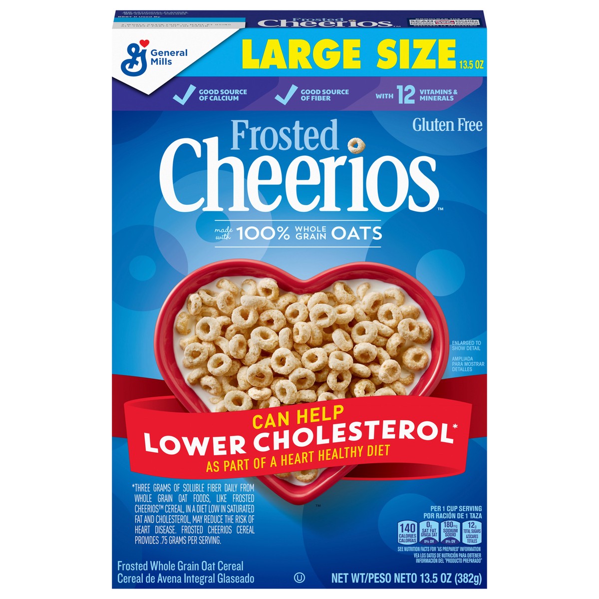 slide 10 of 13, Cheerios Frosted Cheerios, Heart Healthy Cereal, Large Size, 13.5 OZ, 13.5 oz