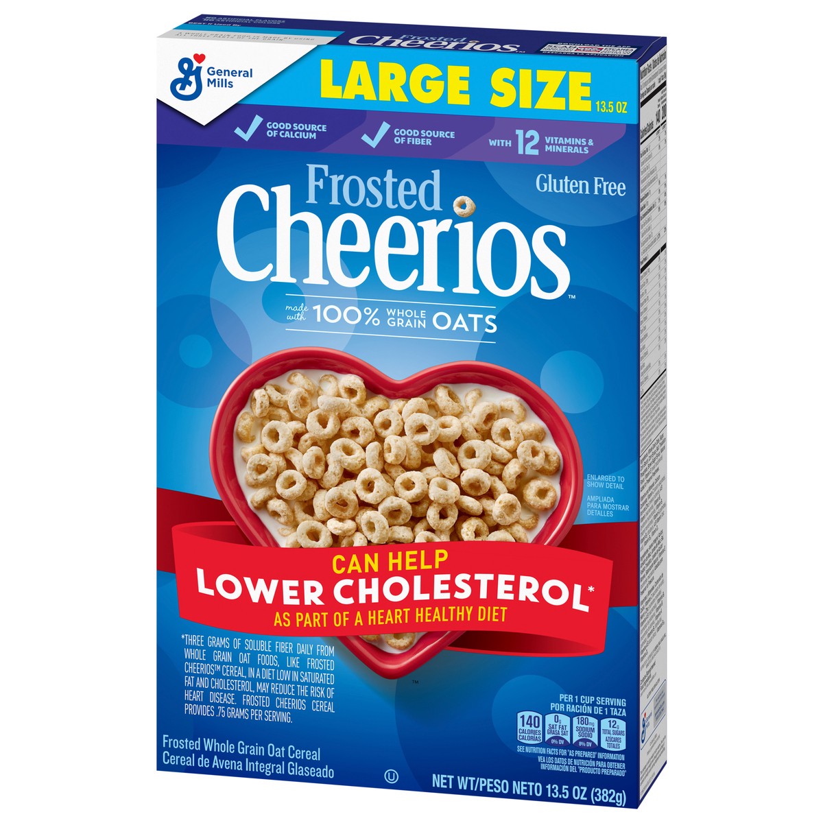 slide 9 of 13, Cheerios Frosted Cheerios, Heart Healthy Cereal, Large Size, 13.5 OZ, 13.5 oz