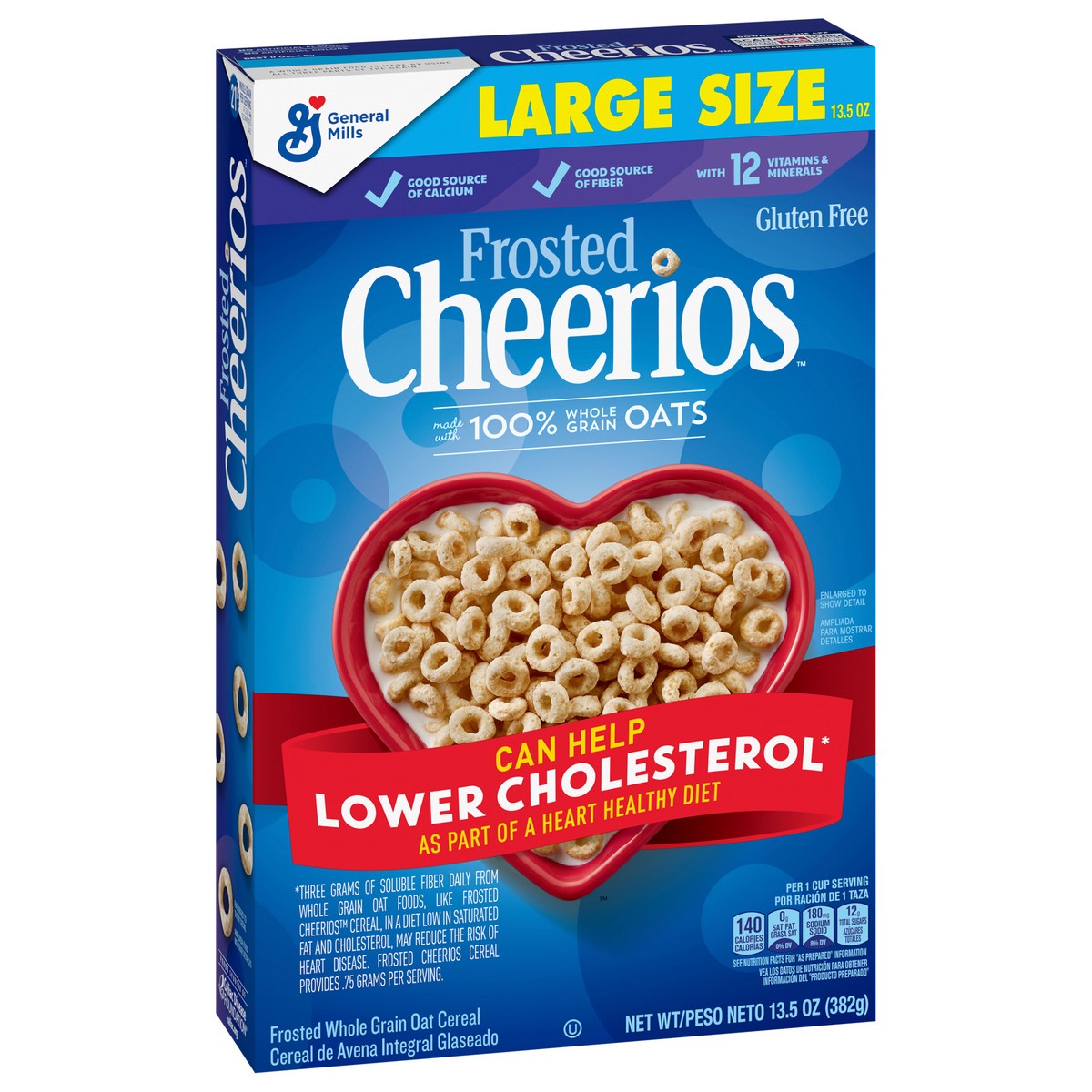 slide 8 of 13, Cheerios Frosted Cheerios, Heart Healthy Cereal, Large Size, 13.5 OZ, 13.5 oz