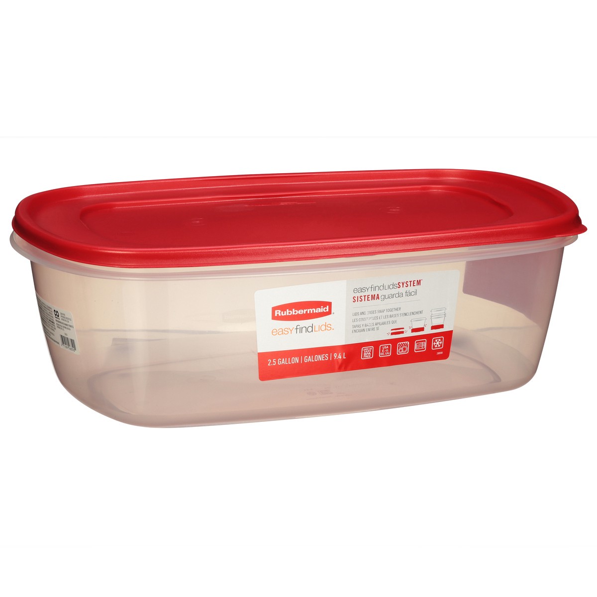 slide 8 of 9, Rubbermaid EasyFindLids 2.5 Gallon Container & Lid 1 ea, 1 ct