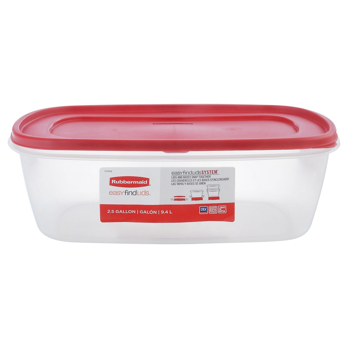 slide 1 of 1, Rubbermaid Storage Container With Easy-Find Lid, 1 ct