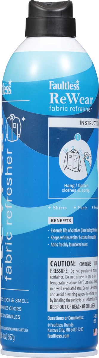 slide 13 of 13, Faultless ReWear Fabric Refresher 20 oz, 20 oz