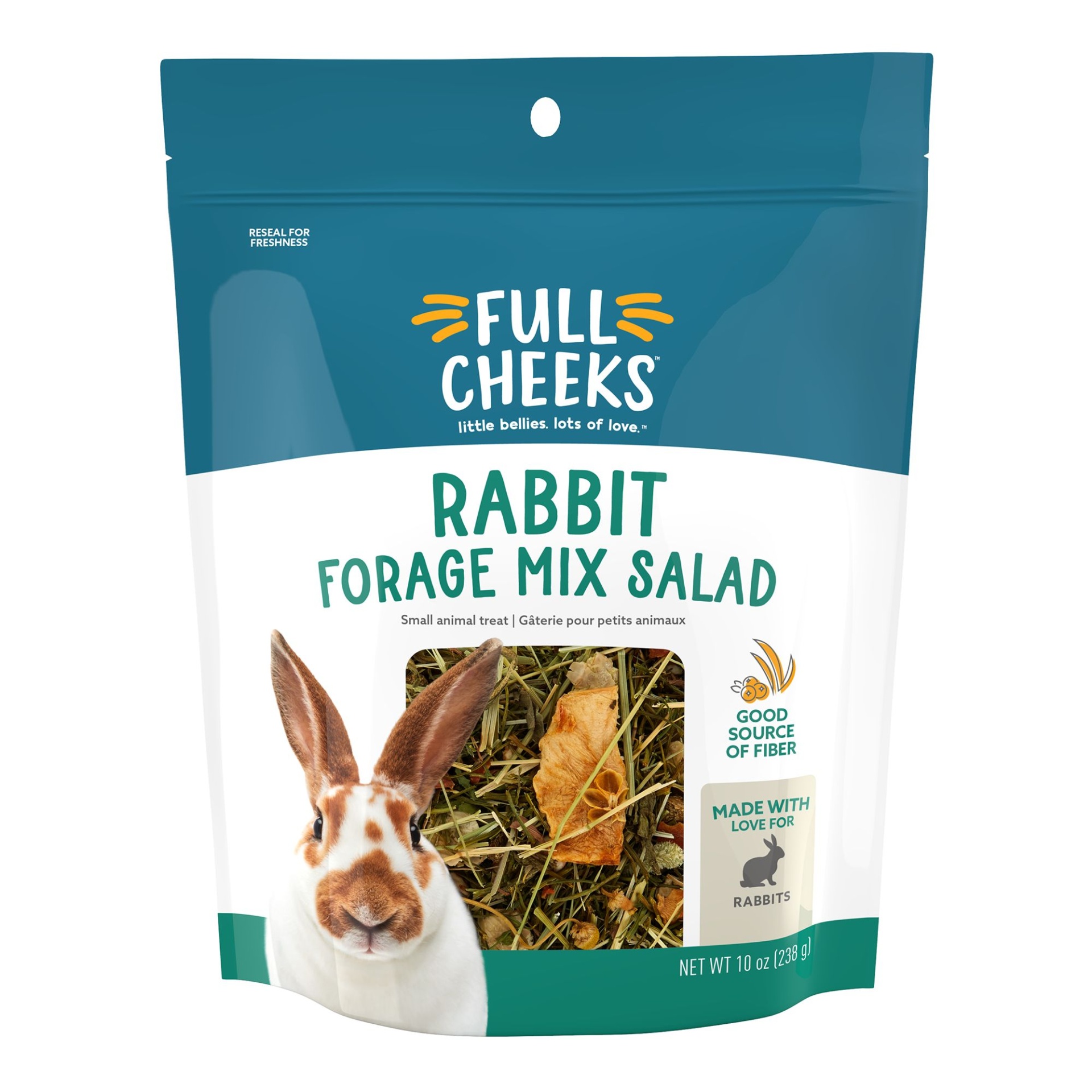 slide 1 of 1, Full Cheeks Rabbit Forage Mix Salad, 10 oz