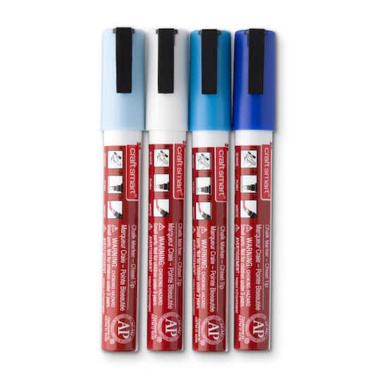 slide 1 of 7, Denim Chalk Marker Set By Craft Smart, 4 ct