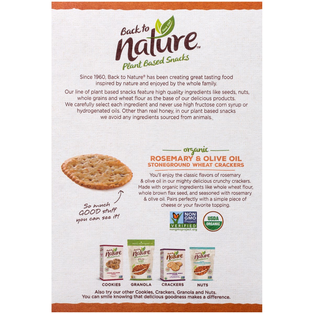 slide 9 of 9, Back to Nature Crackers, 6 oz