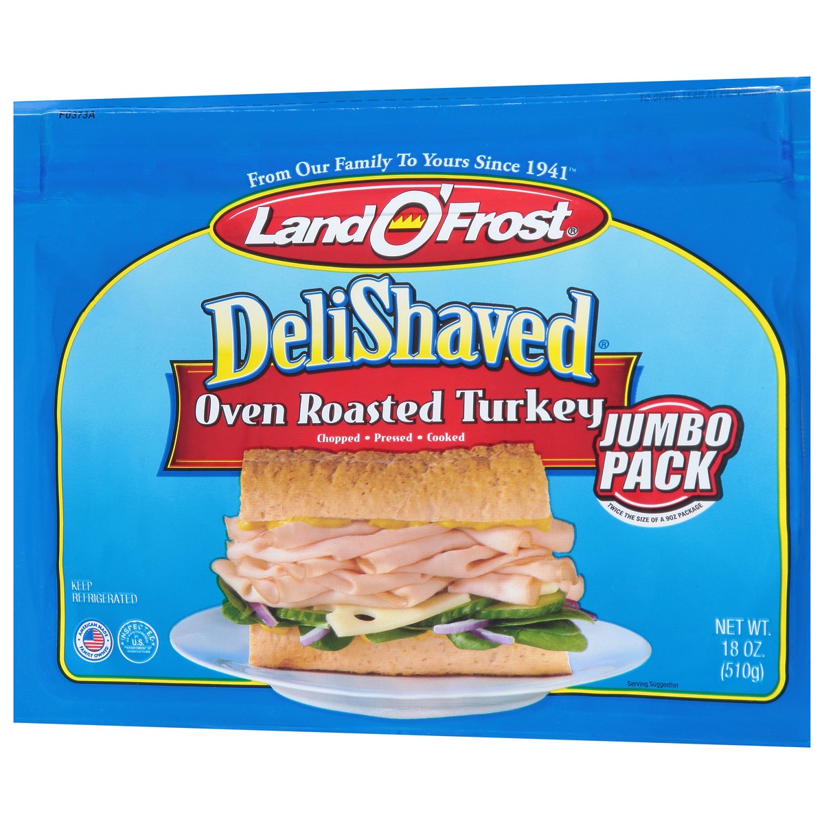 slide 9 of 9, Land O' Frost DeliShaved Oven Roasted Turkey Jumbo Pack 18 oz, 18 oz