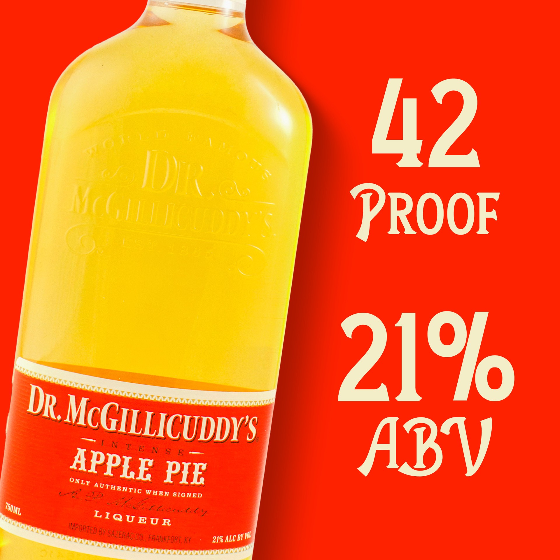 slide 2 of 5, Dr. McGillicuddy's Dr. McGillicuddy''s Apple Pie Liqueur, 750 mL Bottle, 42 Proof, 750 ml