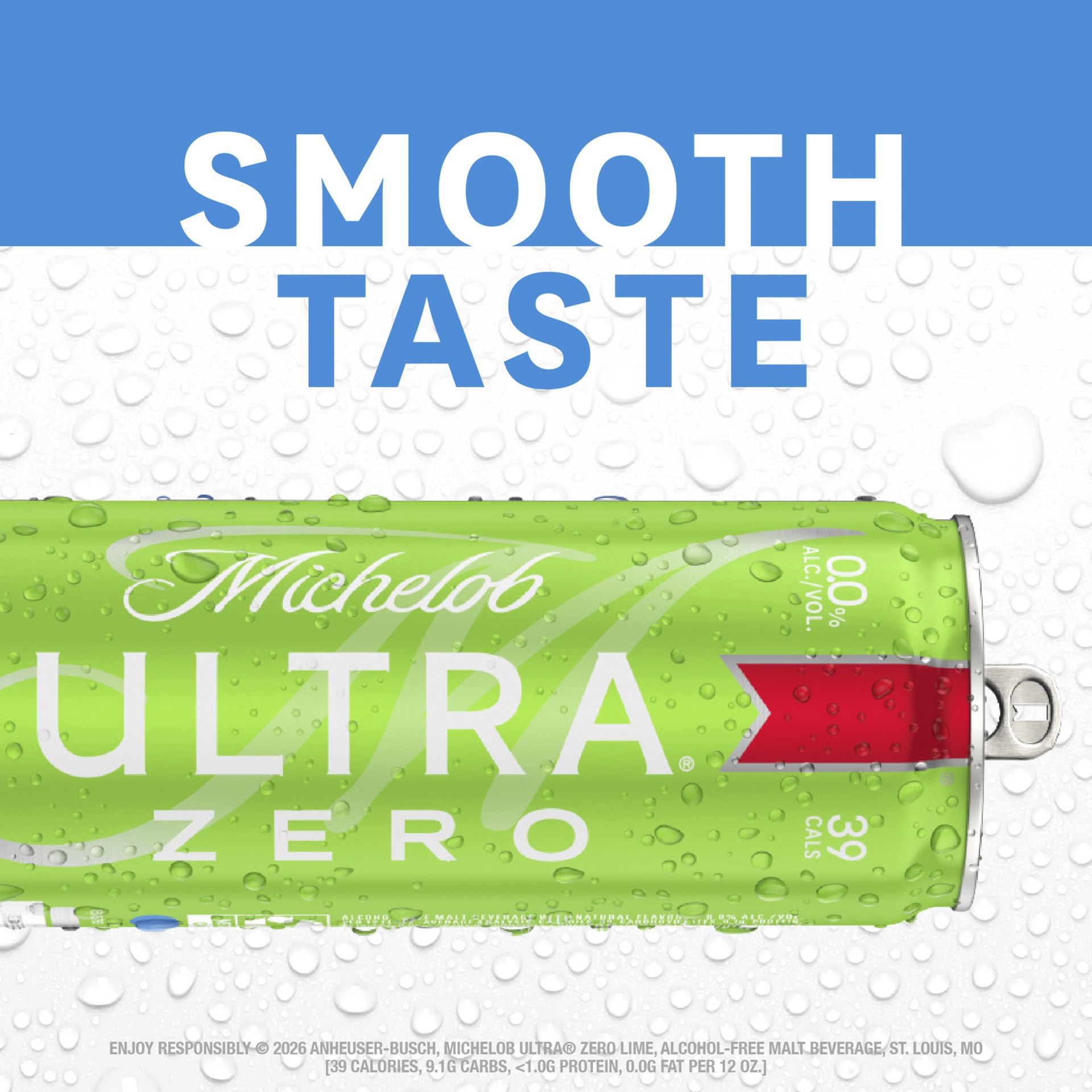 slide 3 of 5, Michelob ULTRA ZERO Lime Non-Alcoholic American Lager Beer 12 Pack, 12 fl oz Cans, 144 fl oz