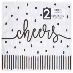 Sensations Modern Monochrome 2-Ply Napkins - 24 Count