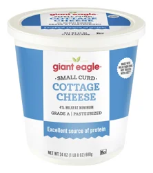 Giant Eagle Cottage Cheese, 4% Milkfat, Small Curd