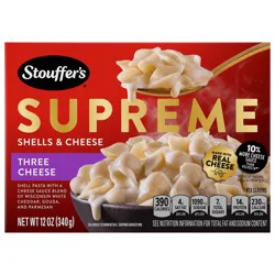 Stouffer''s Stouffer’s Supreme Shells and Cheese, Three Cheese, Boxed Mac & Cheese Dinner Kit