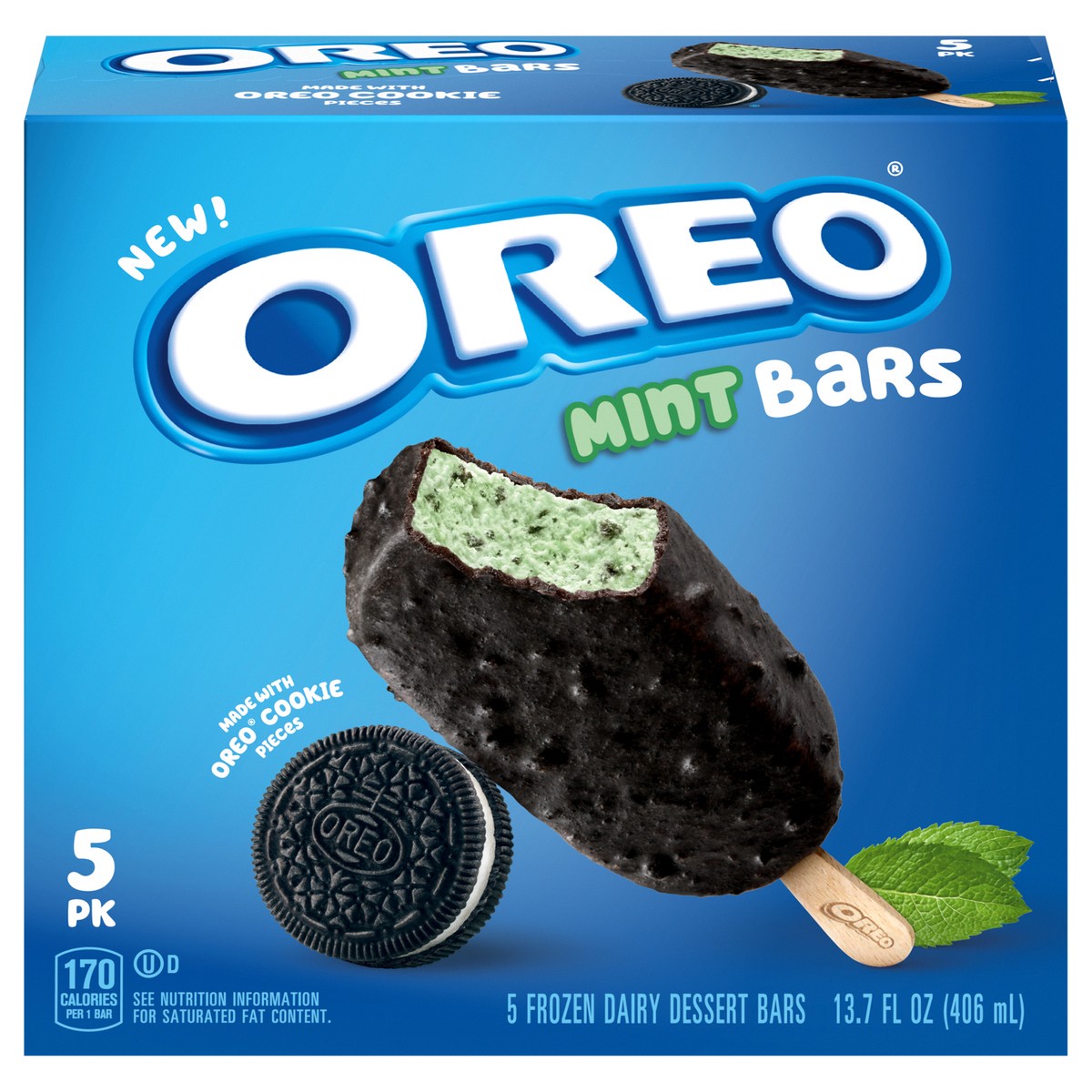 slide 6 of 14, Oreo Mint Bars, 5Ct, 5 ct