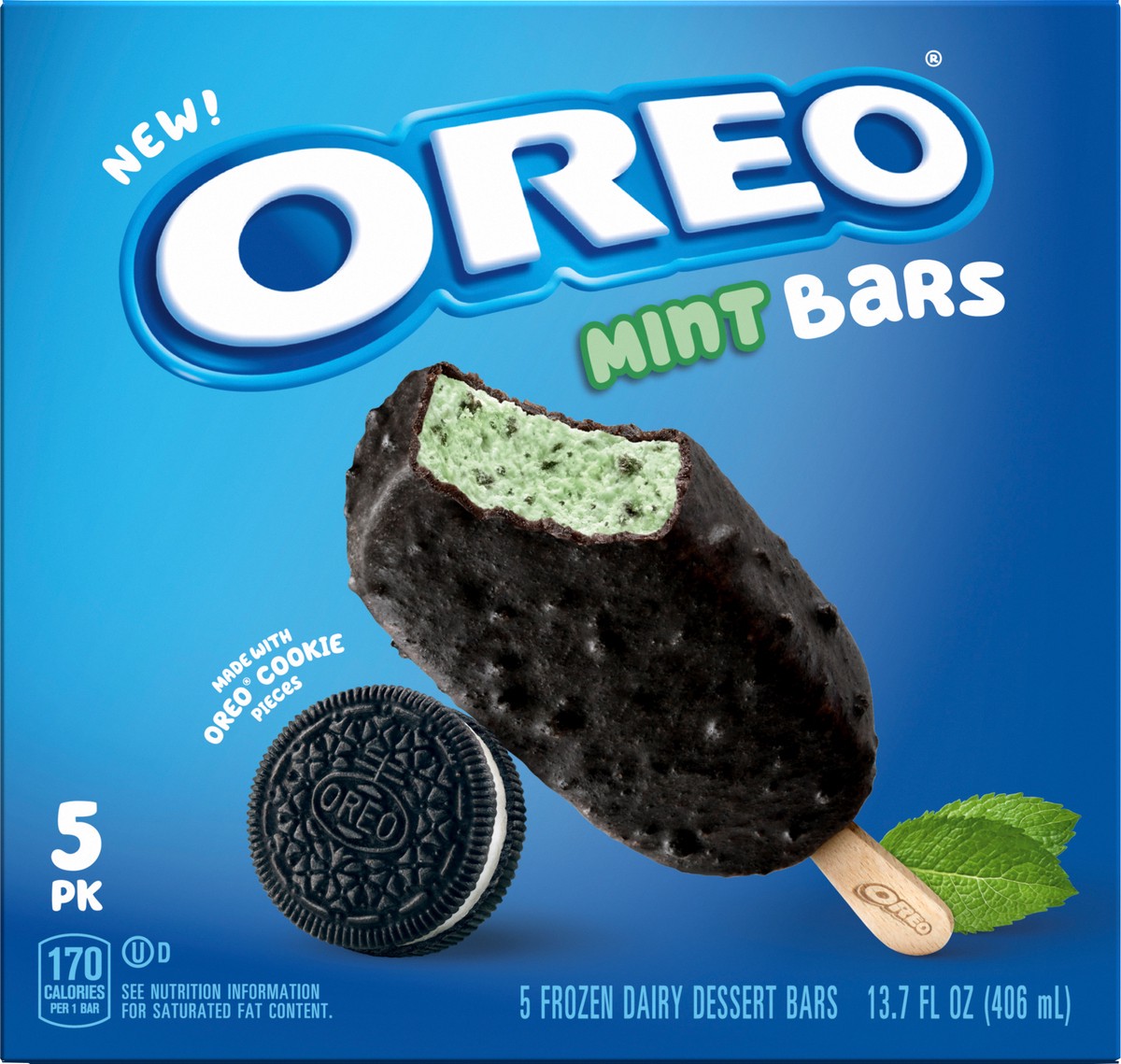 slide 8 of 14, Oreo Mint Bars, 5Ct, 5 ct