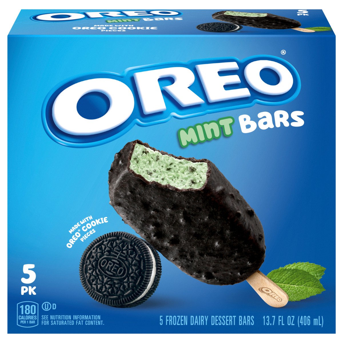 slide 1 of 14, Oreo Mint Bars, 5Ct, 5 ct