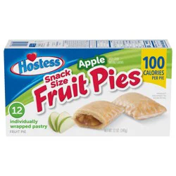 Hostess Fruit Pies with Apple Flavored Filling, 12 Oz. Box (12 Count)