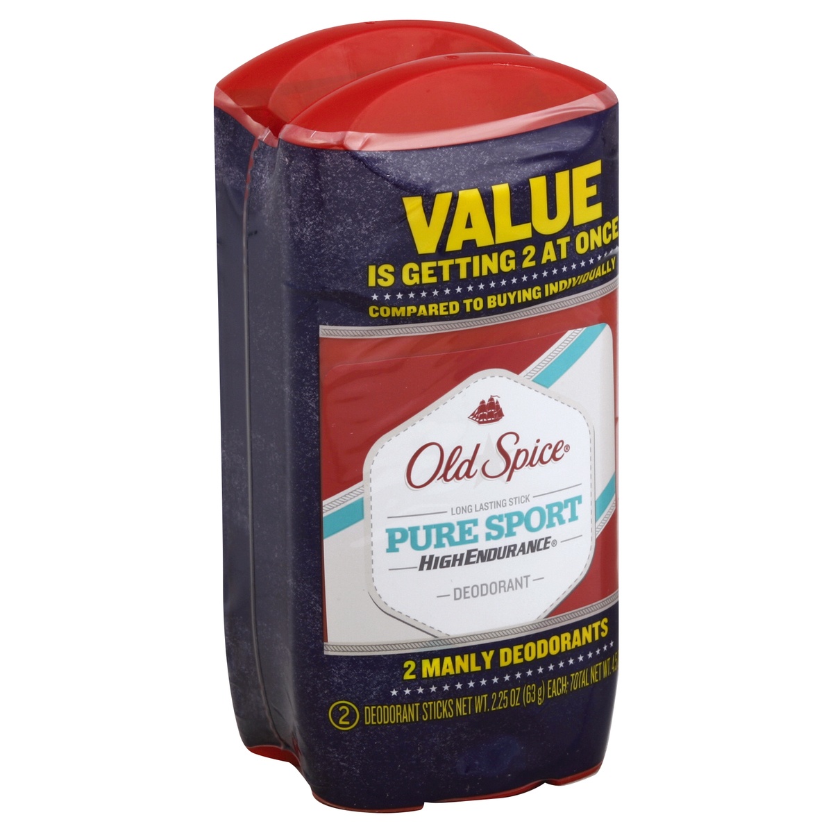 slide 1 of 1, Old Spice Deodorant 2 ea, 2 ct