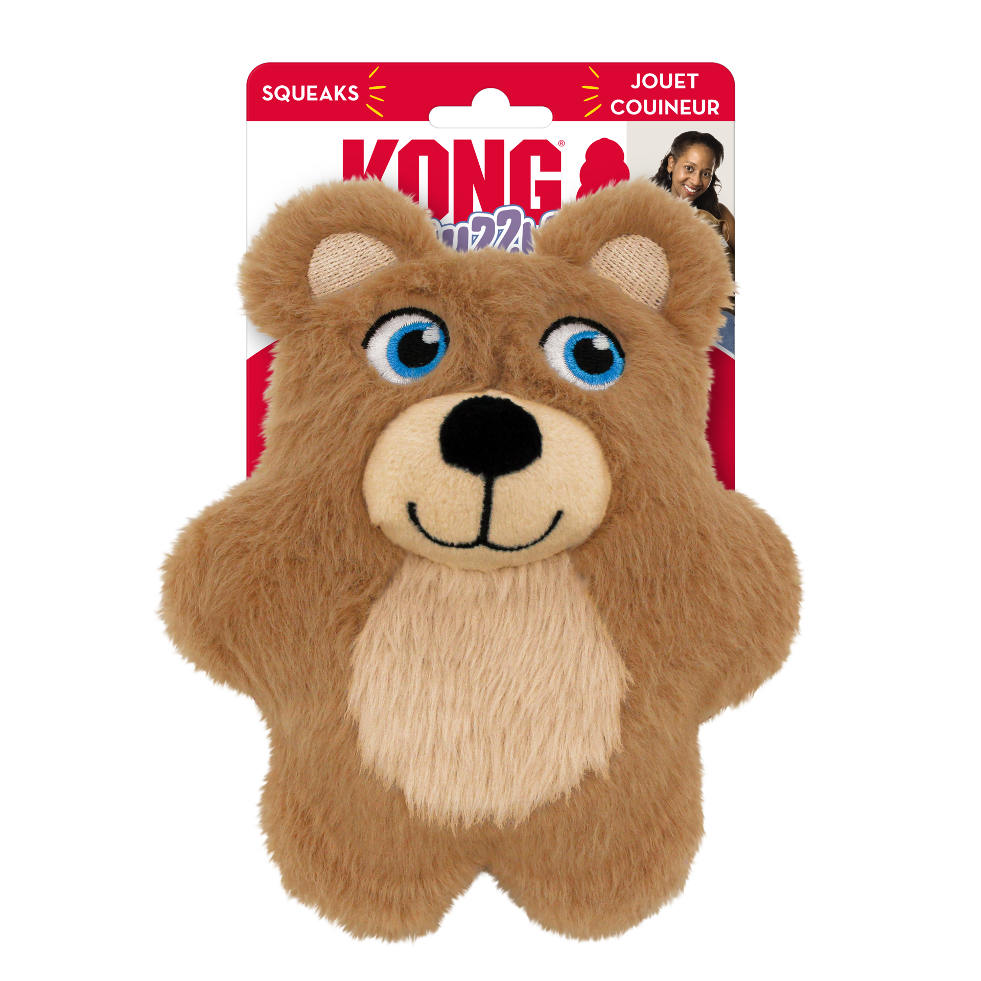 slide 2 of 4, KONG Snuzzles Kiddos Teddy Bear Sm, 1 ct