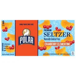 Polar Seltzer - 8 pk 12 oz - Cranberry Clementine