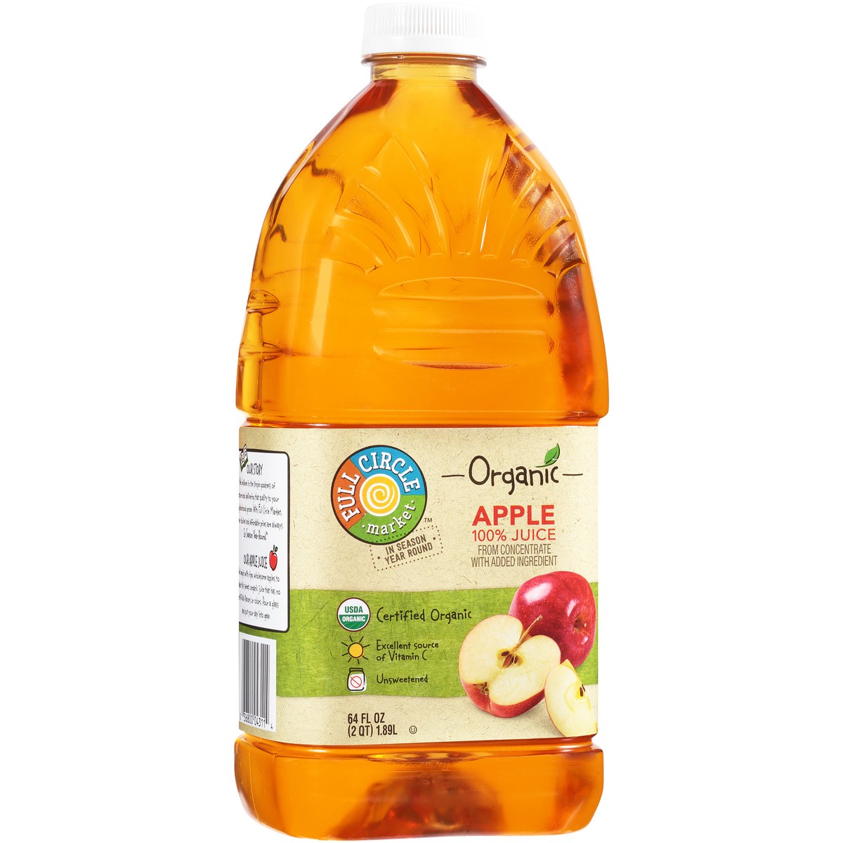 slide 3 of 9, Full Circle Organic Apple Juice - 64 fl oz, 64 fl oz