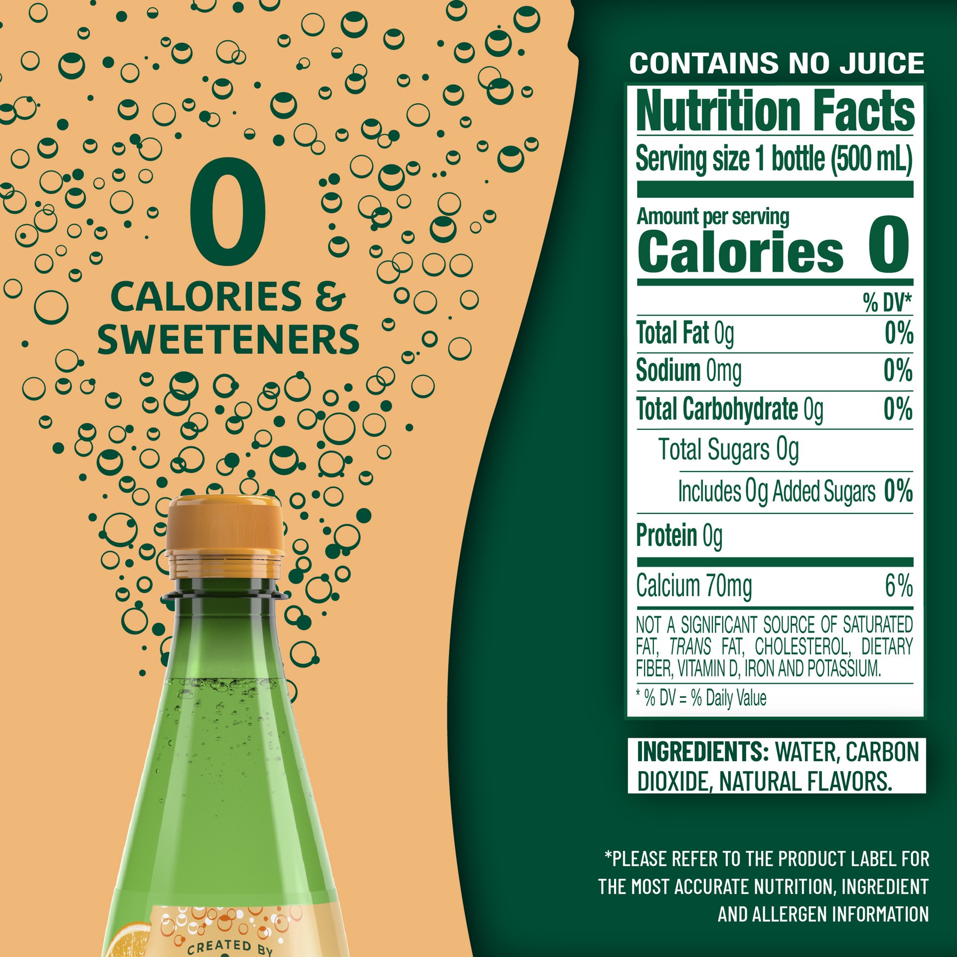 slide 6 of 7, Maison Perrier Forever Orange Flavored Sparkling Water, 16.9 FL OZ Plastic Water Bottle, 16.9 fl oz