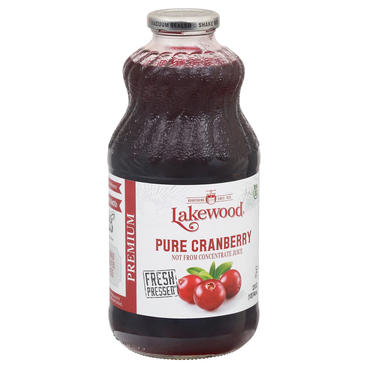 slide 2 of 9, Lakewood Premium Pure Cranberry Juice 32 fl oz, 32 fl oz