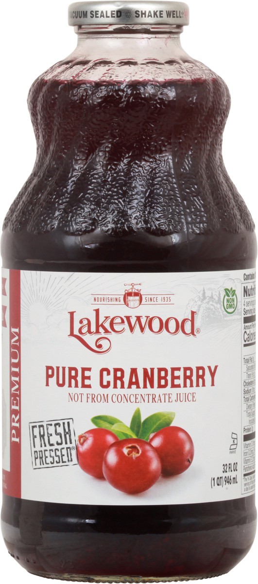 slide 6 of 9, Lakewood Premium Pure Cranberry Juice 32 fl oz, 32 fl oz