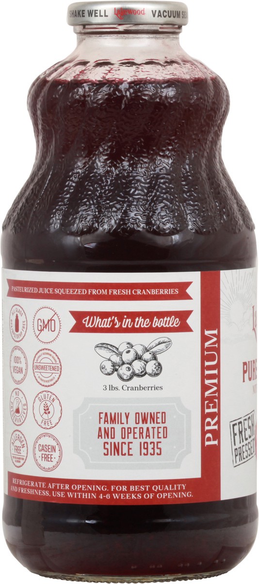 slide 7 of 9, Lakewood Premium Pure Cranberry Juice 32 fl oz, 32 fl oz
