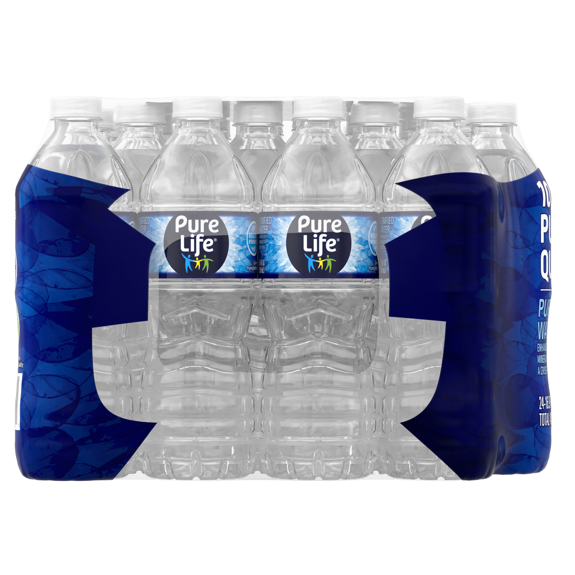 slide 2 of 5, Pure Life Purified Water, 16.9 Fl Oz / 500 mL, Plastic Bottled Water (24 Pack), 24 ct
