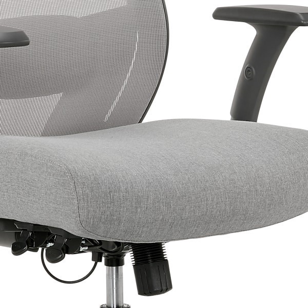 slide 5 of 10, Serta Sittrue Rayne Ergonomic Mesh/Fabric Mid-Back Task Chair, Gray, 1 ct