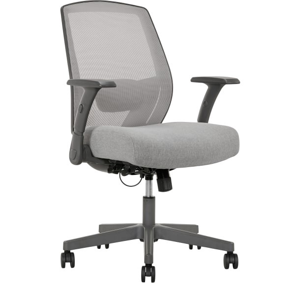 slide 1 of 4, Serta Sittrue Rayne Ergonomic Mesh/Fabric Mid-Back Task Chair, Gray, 1 ct