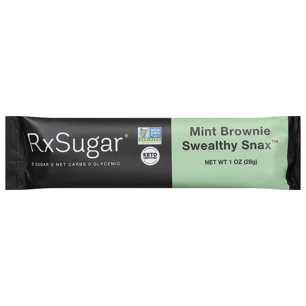 slide 1 of 15, RxSugar Swealthy Snax Mint Brownie Snack Bar 1 oz, 1 oz