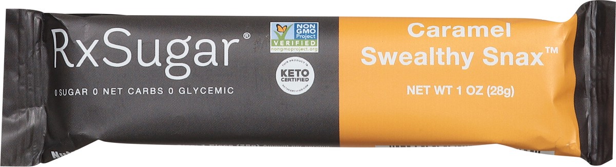 slide 15 of 15, RxSugar Swealthy Snax Caramel Snack Bar 1 oz, 1 oz