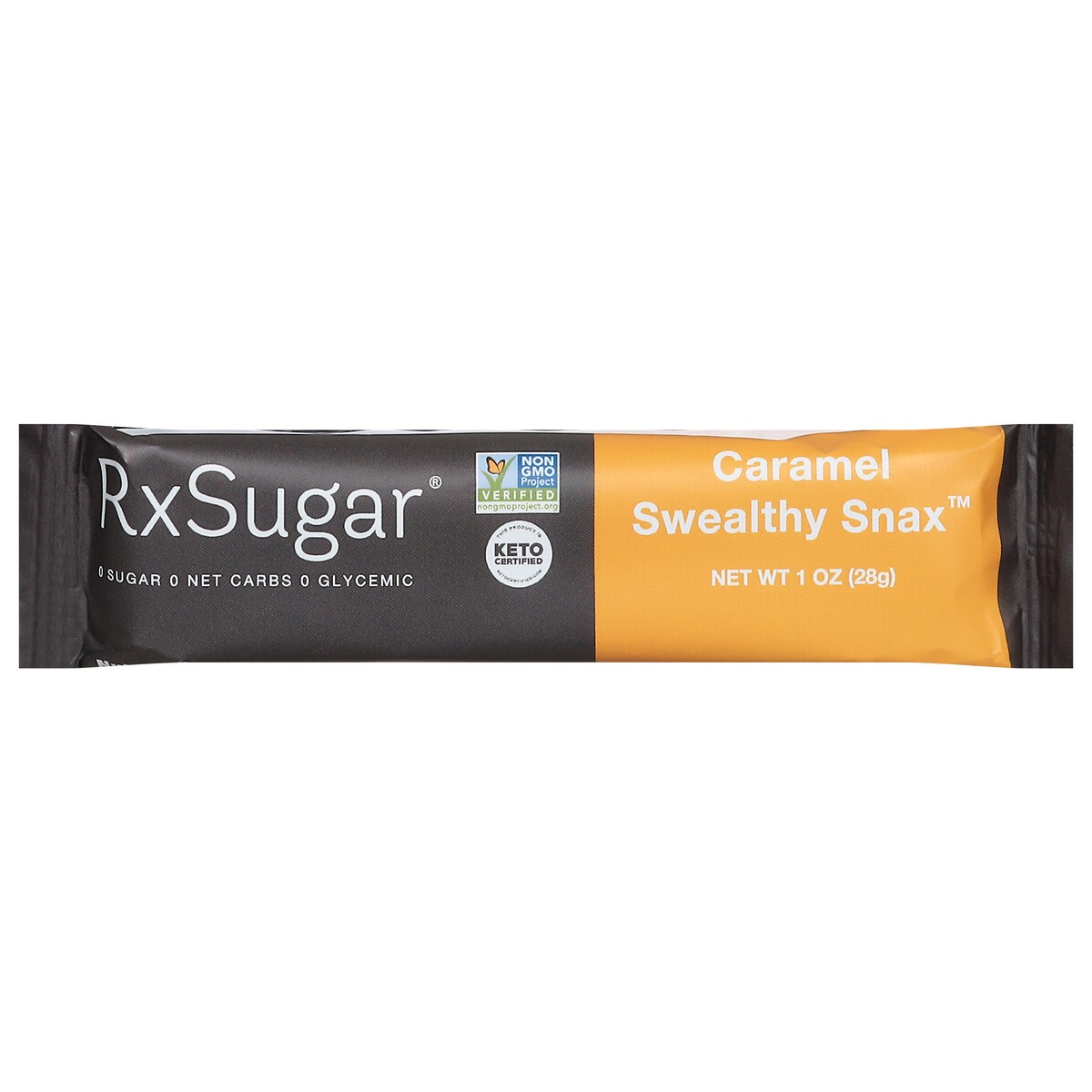 slide 10 of 15, RxSugar Swealthy Snax Caramel Snack Bar 1 oz, 1 oz