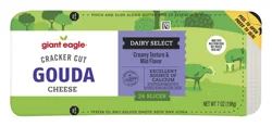 Giant Eagle Gouda Cracker Cut Cheese, 24 Slices
