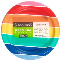 Sensations Premium 8.5 Inch Paper Plates 20 Each