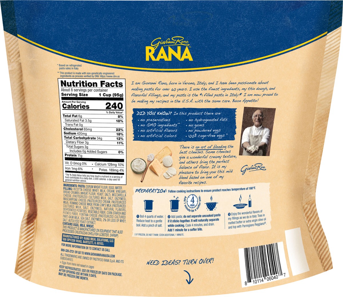 slide 5 of 13, Rana 5 Cheese Tortellini, 28 oz