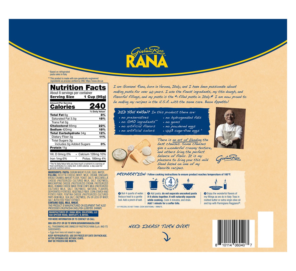 slide 3 of 13, Rana 5 Cheese Tortellini, 28 oz