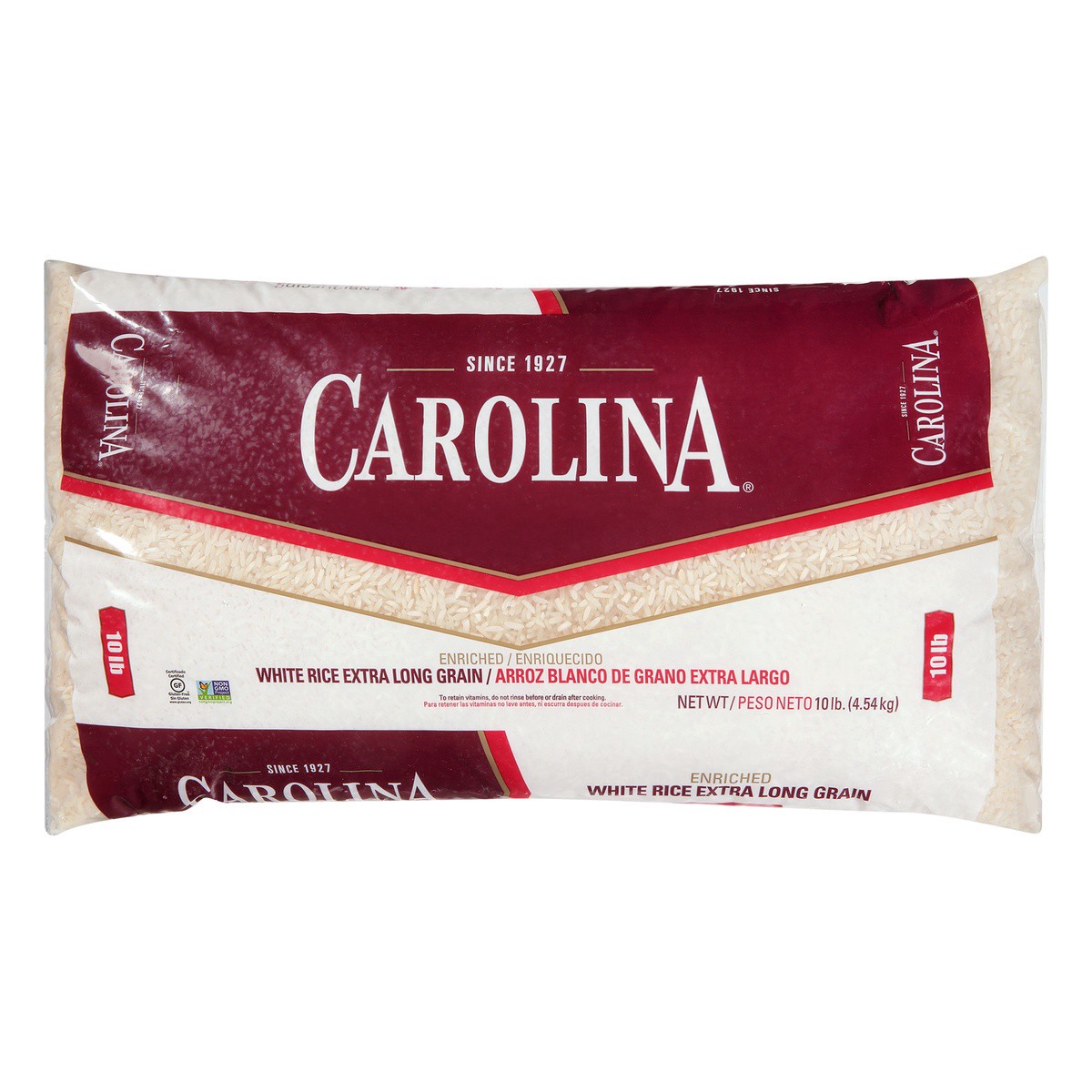 slide 1 of 5, Carolina White Rice, 10 lb