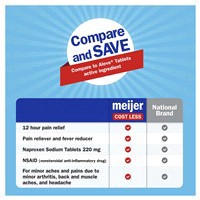 slide 23 of 29, Meijer Naproxen Sodium Tablets, Pain Reliever and Fever Reducer, All Day Pain Relief, 220 mg, 100 ct