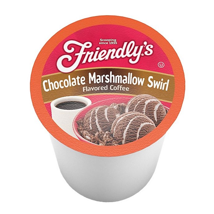 slide 2 of 3, Friendly's Chocolate Marshmallow Coffee Pods for Single Serve Coffee Makers, 18 ct