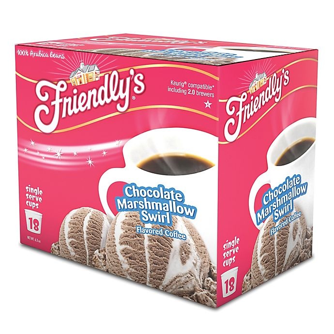 slide 3 of 3, Friendly's Chocolate Marshmallow Coffee Pods for Single Serve Coffee Makers, 18 ct