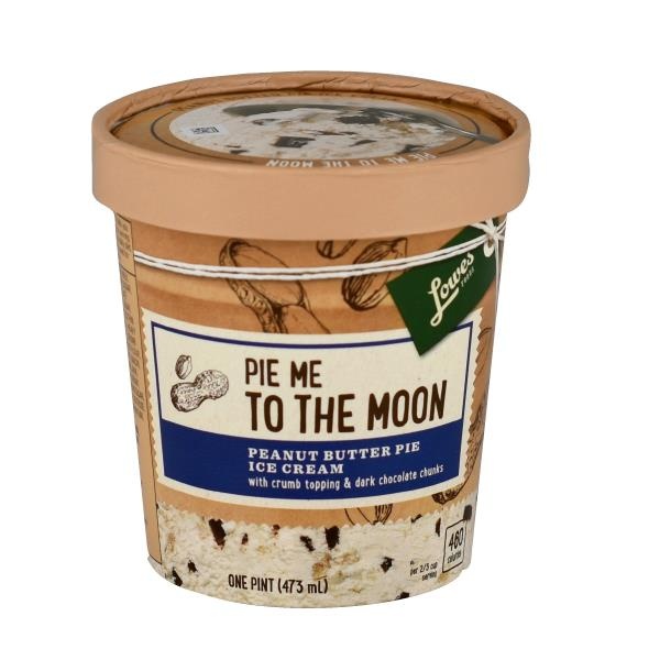 slide 1 of 1, Lowes Foods Pie To Moon Peanut Butter Ice Cream, 16 oz