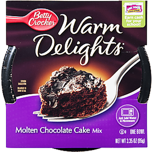 slide 1 of 6, Betty Crocker Warm Delights Molten Chocolate Cake Mix, 3.35 oz