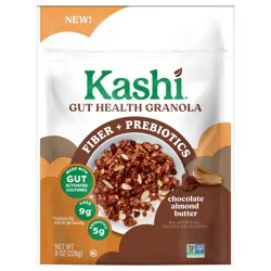 Kashi Gut Health Granola Chocolate Almond Butter, Prebiotics and High Fiber, 8 oz