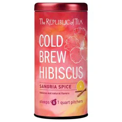 The Republic of Tea Cold Brew Hibiscus Sangria Spice Iced Tea