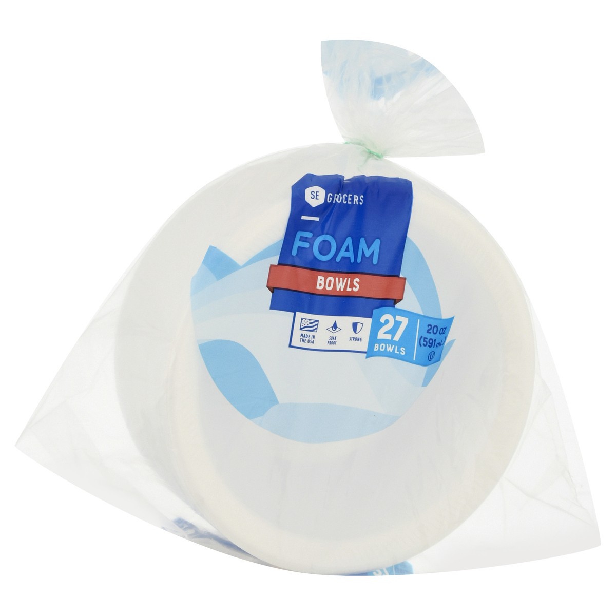 slide 3 of 11, SE Grocers Foam Bowls 20 Oz, 27 ct