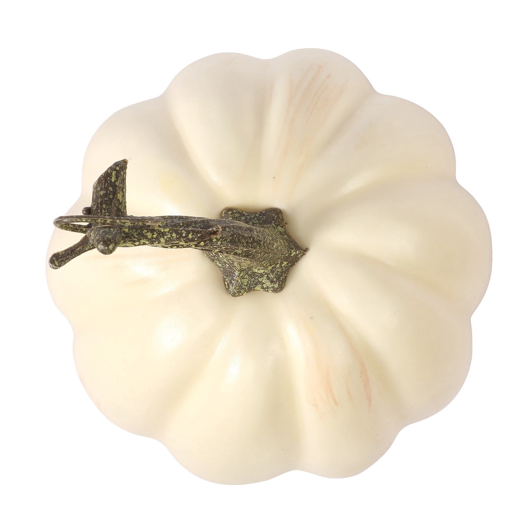 slide 2 of 2, 7.25" Tall Cream Decorative Pumpkin By Ashland, 4.25 in x 4.25 in x 7.25 in
